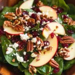 Apple Cranberry Pecan Spinach Salad