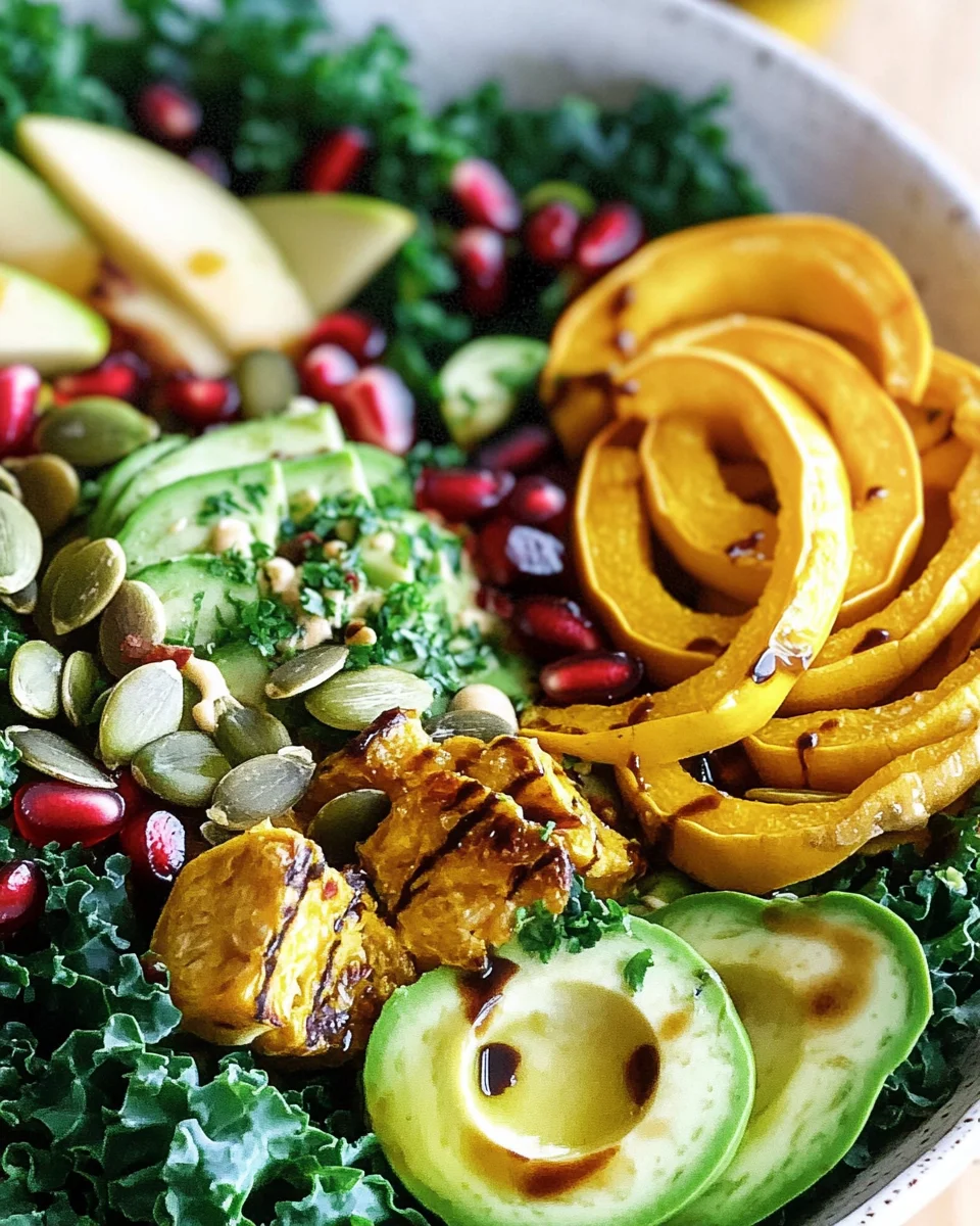 Autumn Harvest Kale Salad