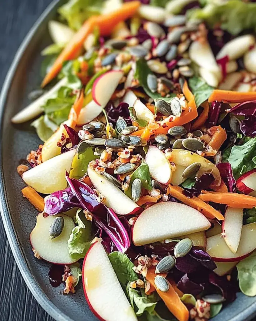 Bunter Wintersalat mit Kürbiskernen