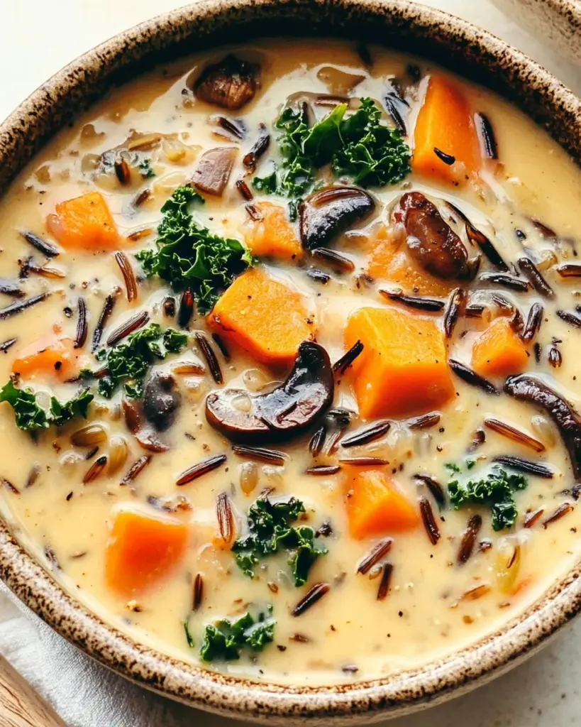 Cozy Autumn Wild Rice Soup