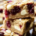 Cranberry White Chocolate Blondies