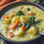 Cremige Kartoffel-Grünkohl-Suppe
