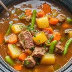 Crockpot Vegetable Beef Soup (full of flavor!)