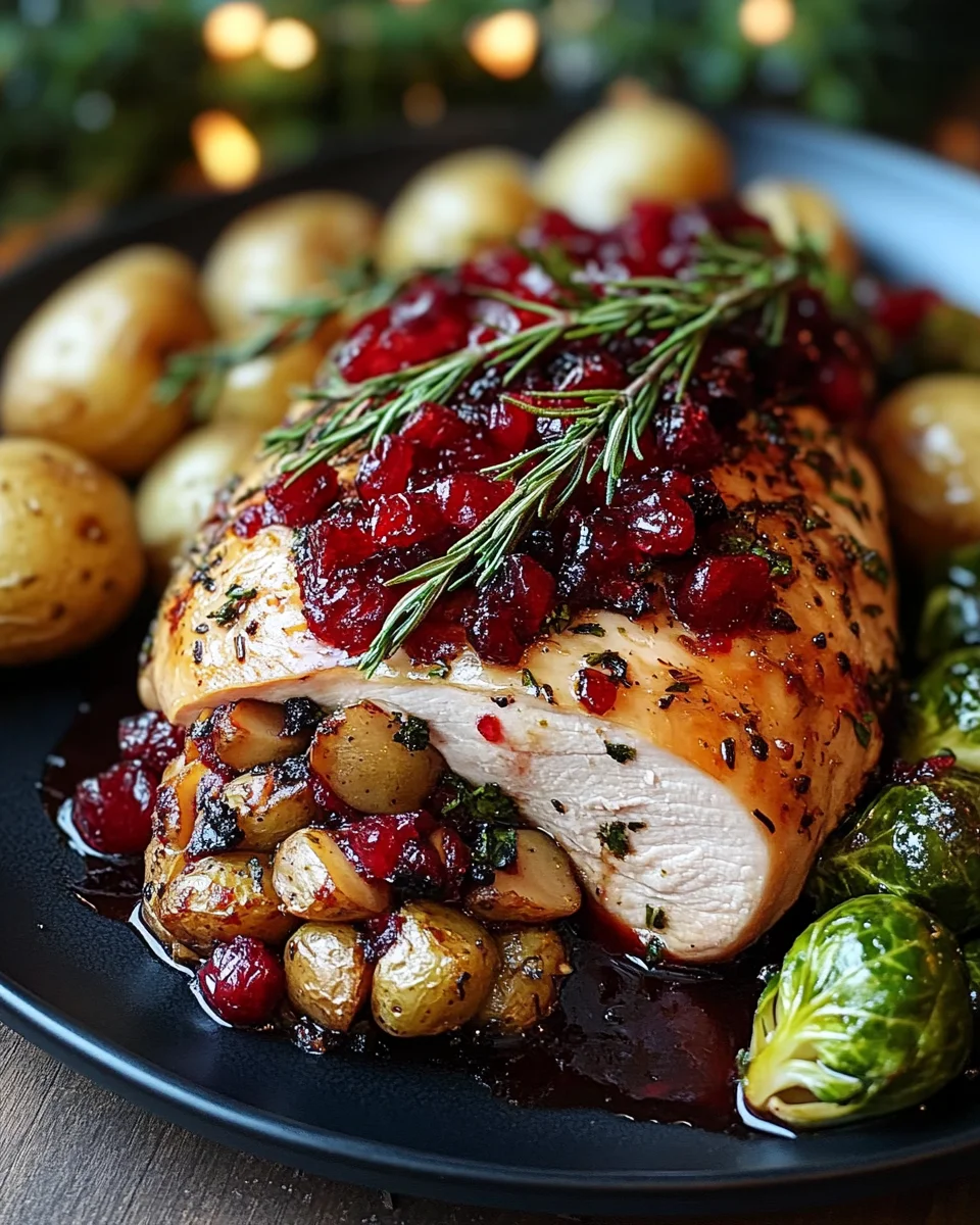 Festliche gefüllte Hähnchenbrust Weihnachtlich