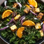 Grünkohlsalat mit Orangen & Kokosnuss
