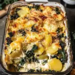 Kartoffel-Grünkohl-Auflauf mit Käse