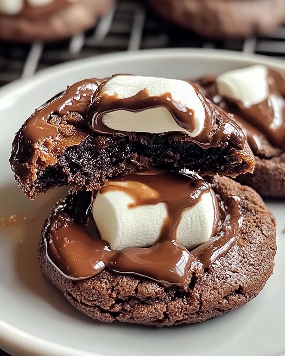 Marshmallow Hot Cocoa Surprise Cookies Recipe