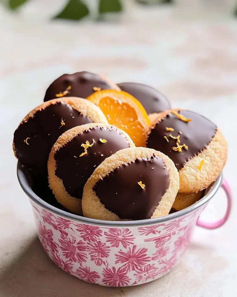 Orangenkekse mit Schokolade