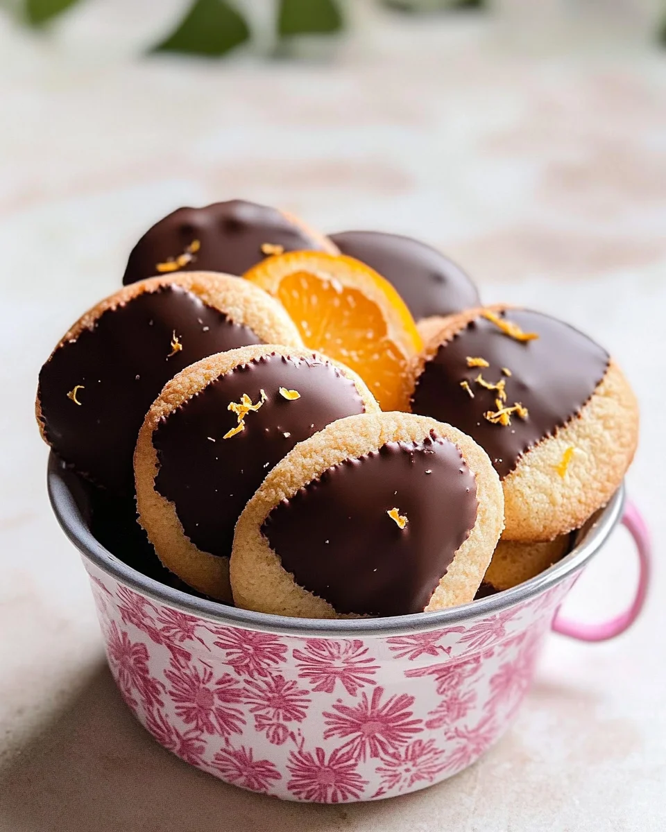 Orangenkekse mit Schokolade