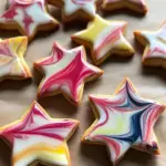 Punschsterne – wunderschöne Plätzchen mit Marmorglasur