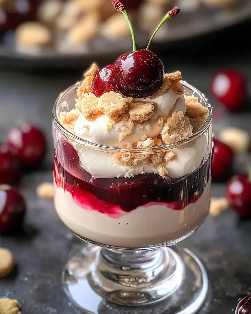 Vanillekipferl Kirsch Dessert