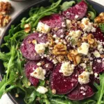 Veganer Rote Beete Salat mit Walnüssen