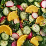 Vitaminreicher Spinatsalat mit Honig-Senf-Dressing