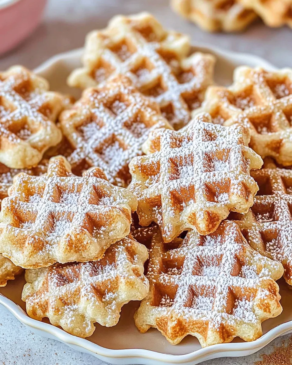 Waffelkekse mit Zimt - schnell & einfach