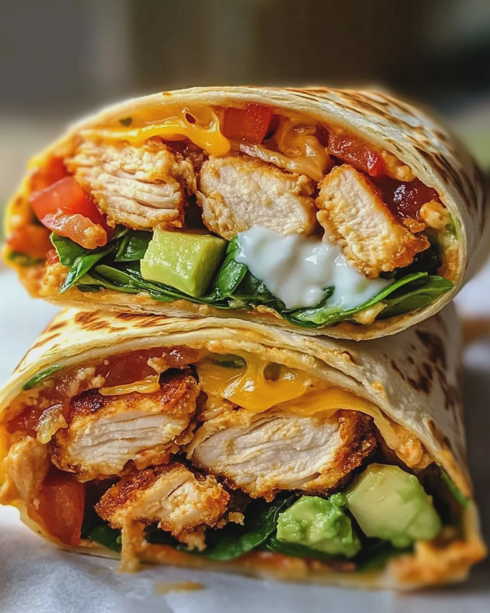 Gesunder Chicken Crunch Wrap: Knusprig und Lecker!