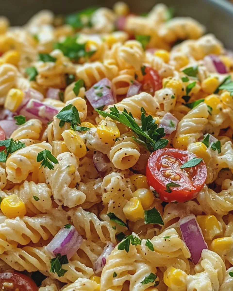 Mexikanischer Mais Pasta Salat